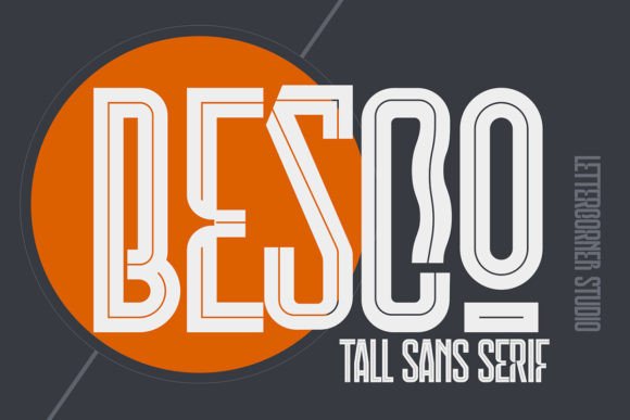 Besco: A Condensed Display Typeface That Delivers Personality and Precision