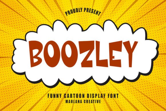 Boozley Cartoon Display Font: Your Go-To Typeface for Playful Campaign Clarity
