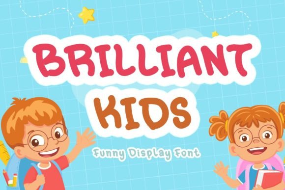 Brilliant Kids: A Playful Display Font for Editorial Charm