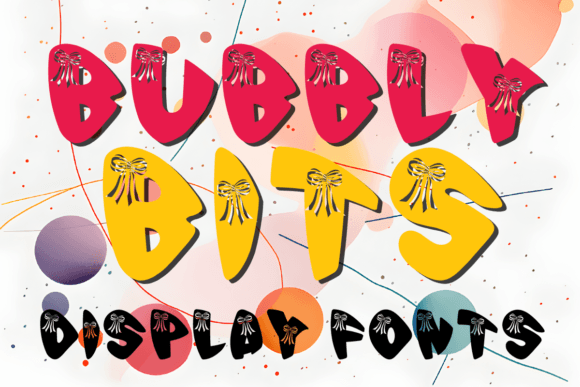 Bubbly Bits: A Display Font That Delivers Joy at First Glance