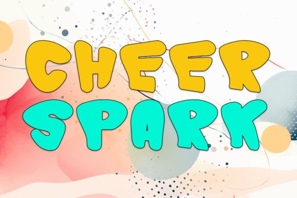 Cheer Spark: A Vibrant Display Font for Editorial Design