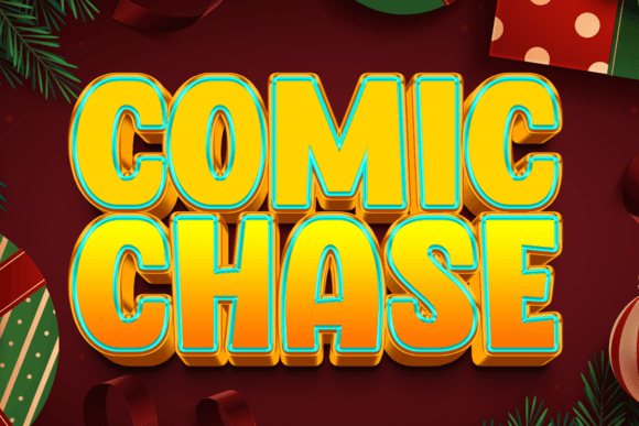 Comic Chase: A Joyful Display Font for Handmade Creators