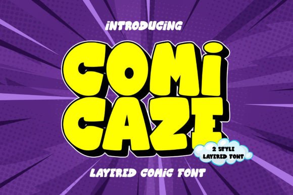 Comicaze: A Layered Display Font for Editorial Impact