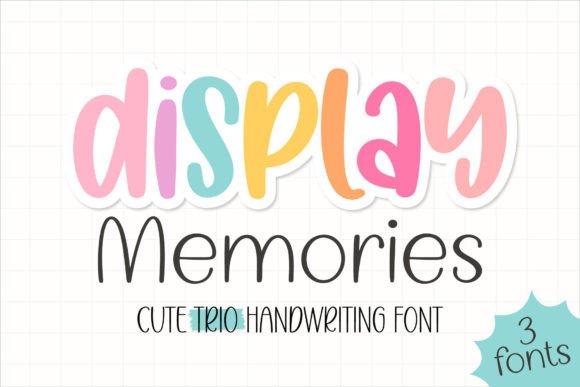 Display Memories: A Sweet Handwritten Font for Brand Warmth