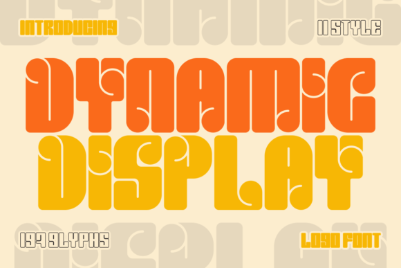 Dynamic Display Font: Bold, Playful & Perfect for Handmade Brands