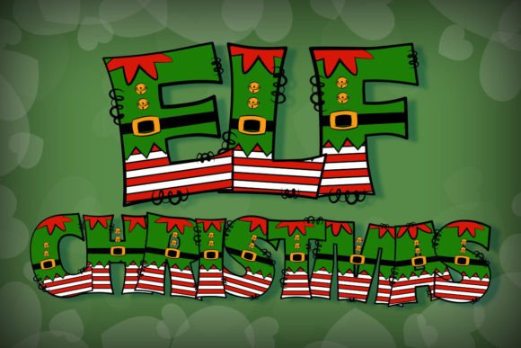 Elf Christmas: A Vibrant Color Font for Editorial Design