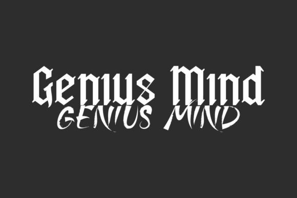 Genius Mind: A Display Font That Speaks Before You Read