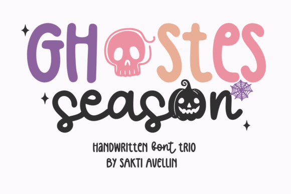 Ghostes Season Trio: A Handwritten Display Font That Feels Like a Secret Smile
