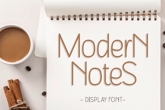 Modern Notes: A Display Font That Cuts Through the Feed