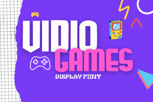 Video Games Font: A Playful Display Typeface for Small Business Branding