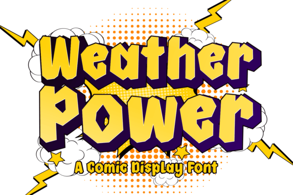Weather Power: A Bold Display Font for Memorable Branding